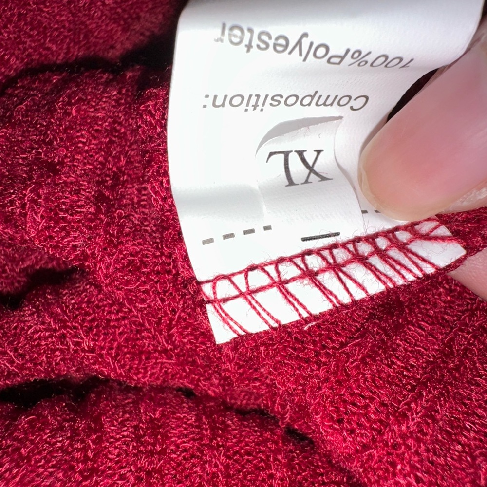 Red Ribbed Loungewear Set - Picture 3 of 3